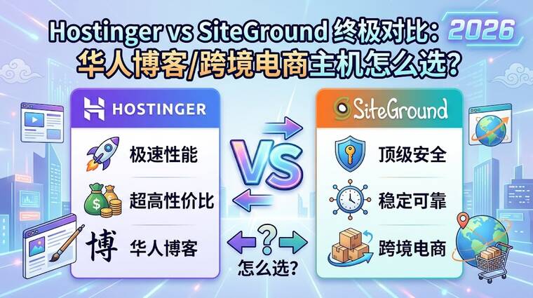 Hostinger 与 SiteGround 对比总览图