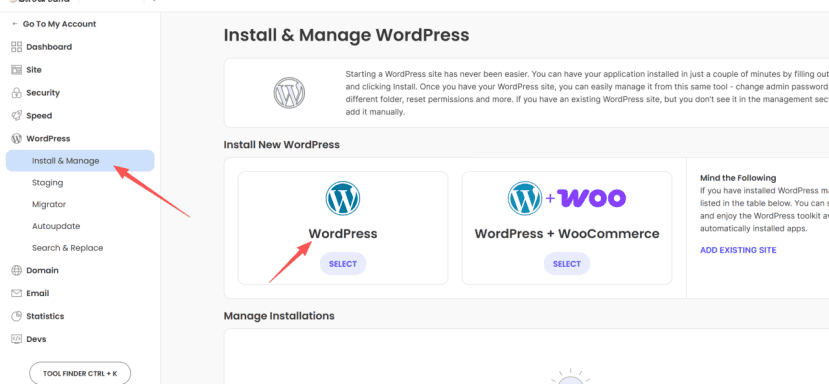 SiteGround 安装 WordPress 向导