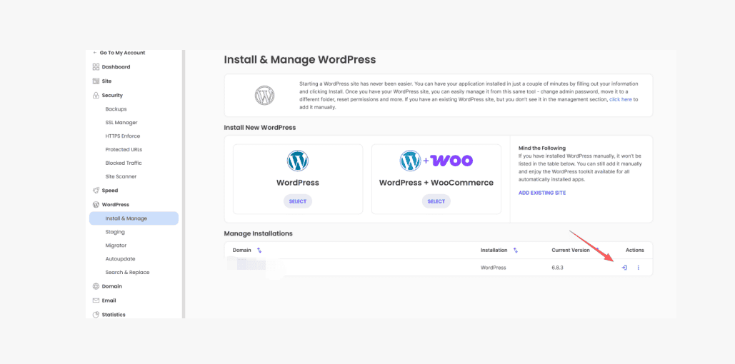 登录进入 WordPress 后台